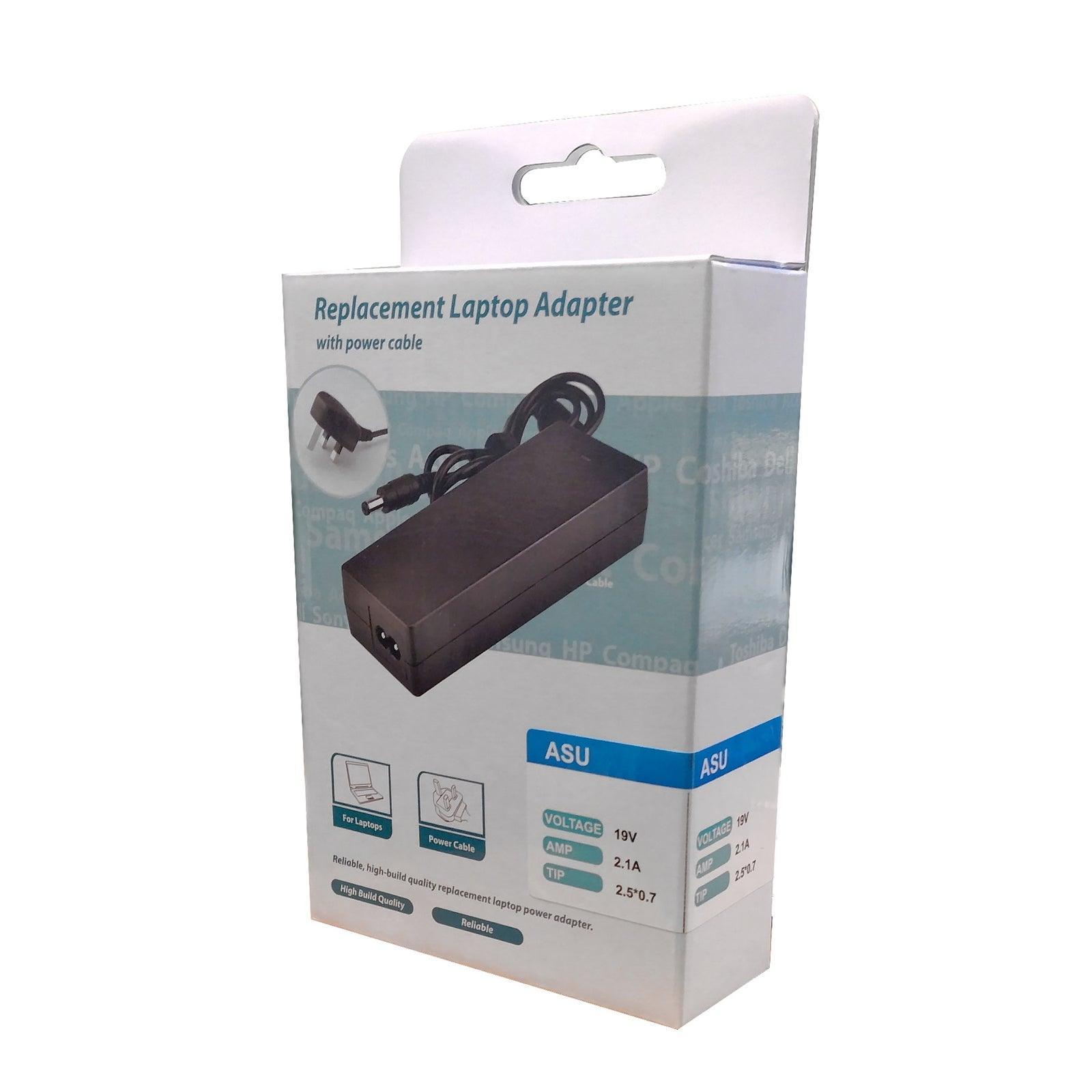 Asus Replacement Charger, 19V, 2.1A, 40W, 2.5 x 0.7 Tip-PCR Business Solutions Ltd